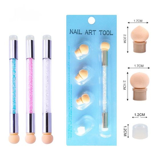 Glitter Powder Nail Art Sponge Nail Brush Gradient Painting Pen