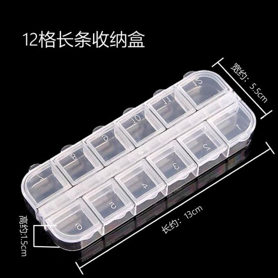 Empty Nail Manicure Storage Box Nail Jewelry Container Tools Accessories