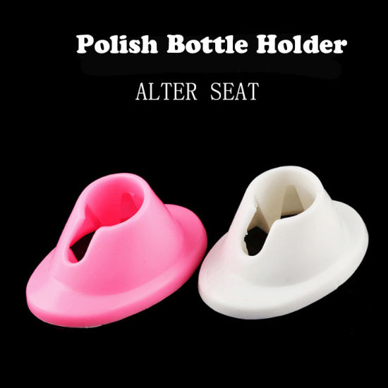 Silicone Rubber Bottle Holder Nail Art Seat Nail Polish Bracket
