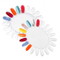 Oval Nail Art Polish Color Display Card Nail Color Chart