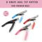 Nail Art Cutter Nail Clipper Trimmer Tip Manicure Tool Scissor