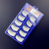100PCS Empress-Curve Acrylic Nail Art Long French Nail Tips Clear