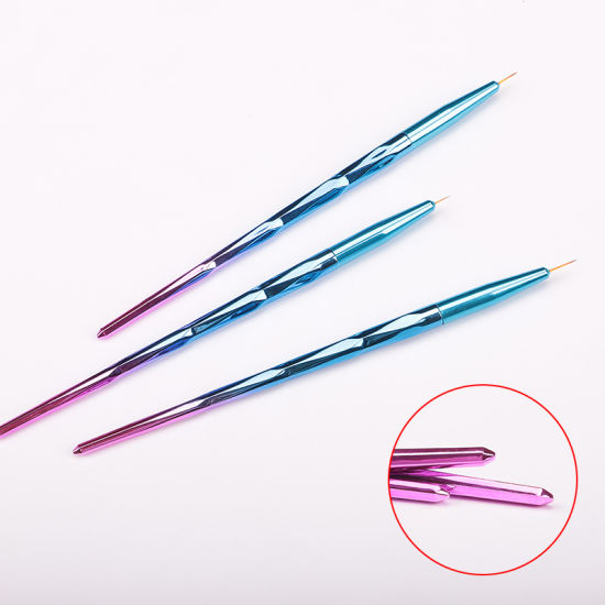 3PCS/Set Professional Nail Handle Liner Acrylic Brush Draw Brush Pen