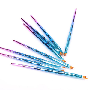 8PCS/Lot Smile Moon Shaped Acrylic French Nail Art Brush Set