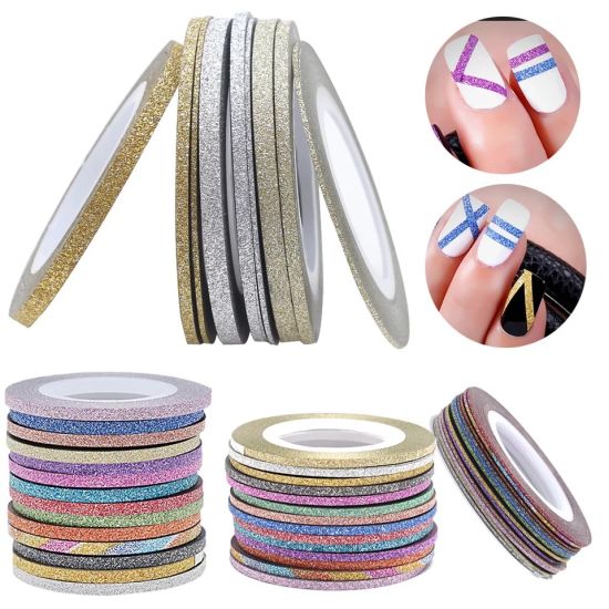 Frosted Color Self Adhesive Stripping Tape for Nail Art