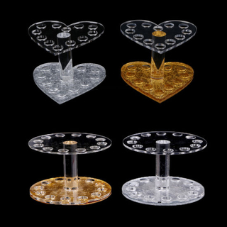 Professional Heart Round Makeup Nail Art Brush Pen Holder