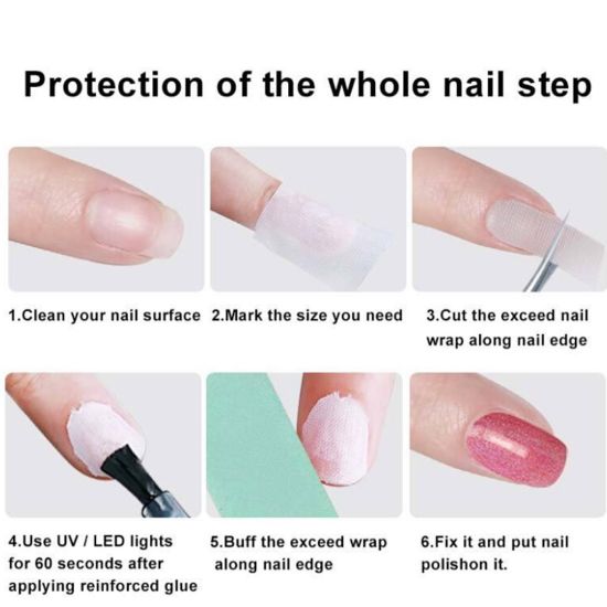 Nail Repair Silk Wrap Anti Sticker for Broken Manicure