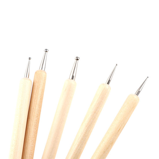 Dotting Brush Set with Wooden Handle Nail Art Tools